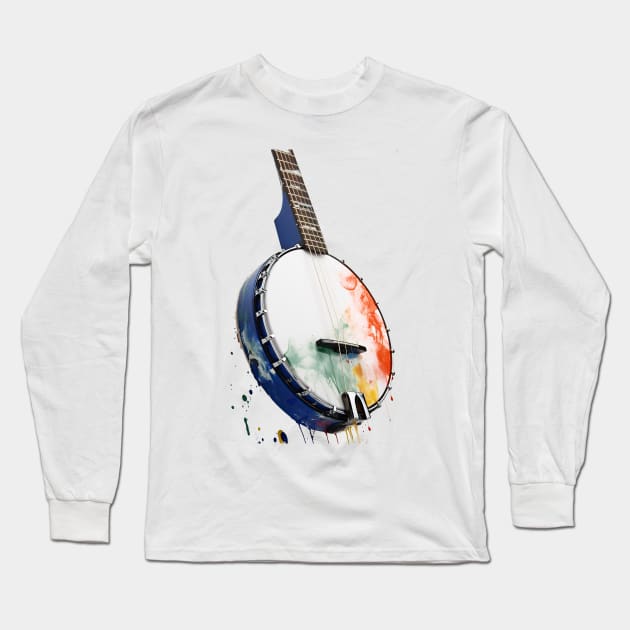 Banjo Long Sleeve T-Shirt by Urban Archeology Shop Gallery